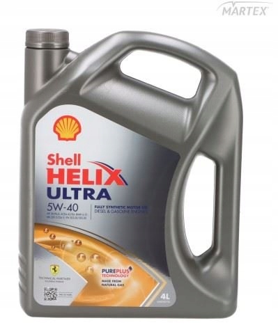 Olej Shell Helix Ultra 5V40 4L Api Sn; Acea A3/B3, A3/B4; Bmw LL-01; Mb 229