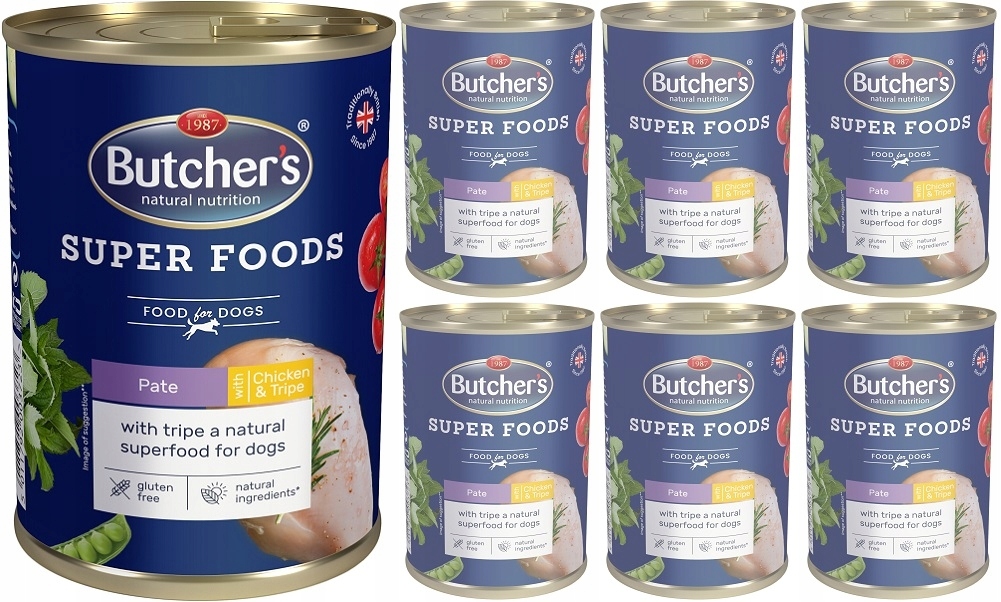 

Butchers Dog Super Foods Tripe Kurczak 6x1200g
