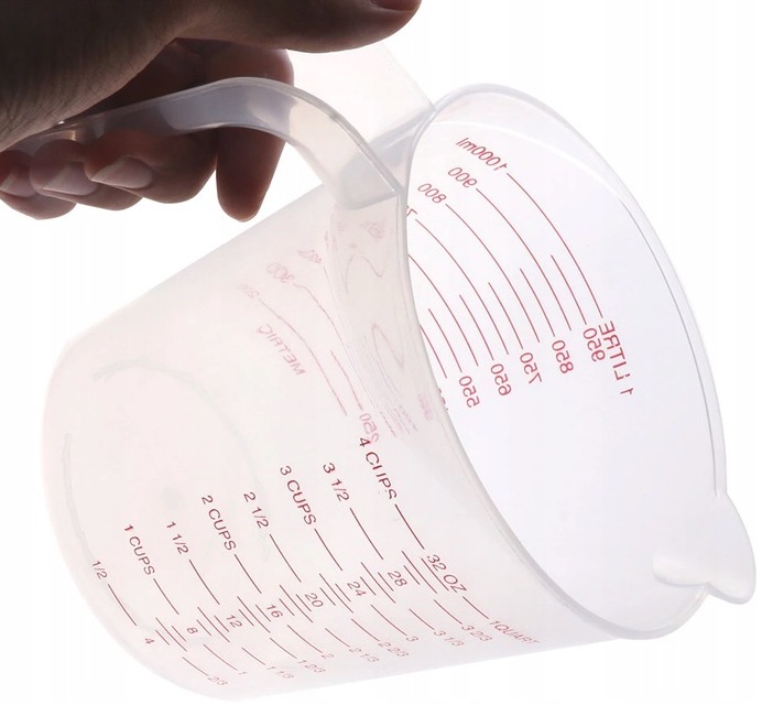 

Kubek Z Miarką Miarka Dzbanek Do Odmierzania 1L