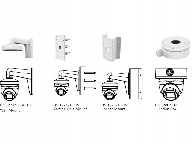 Kamera analogowa HD-TVI, AHD, CVI, CVBS kopułkowa Marka Hikvision