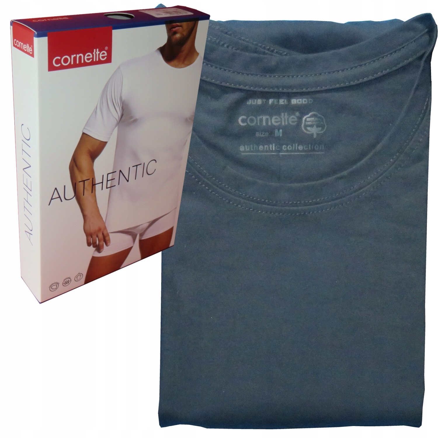 CORNETTE koszulka authentic 202 NEW grafit XXL