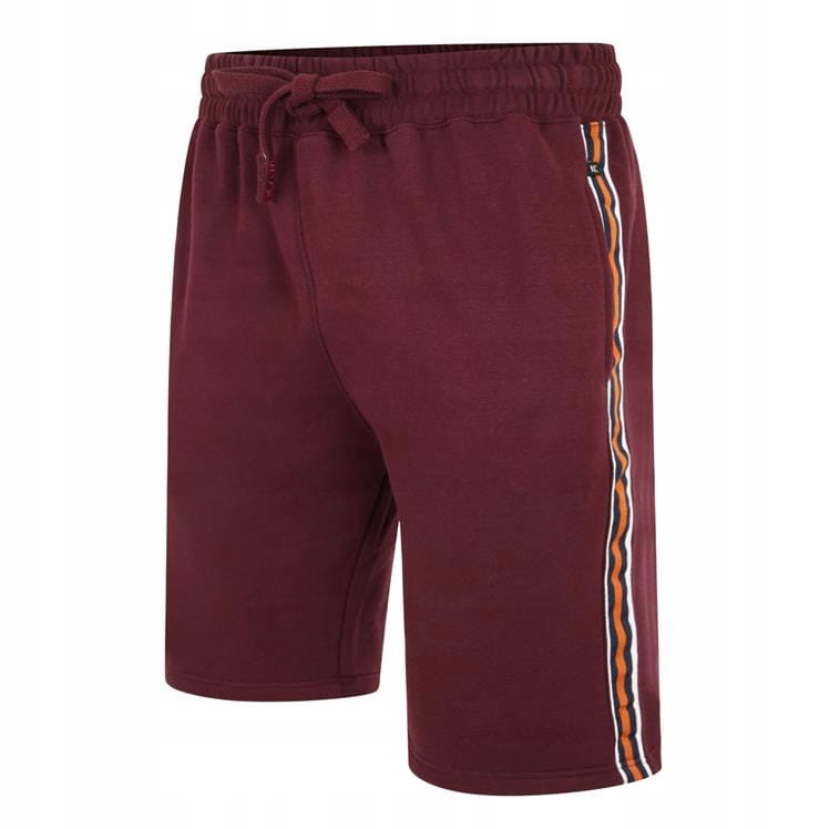 Velké pánské teplákové šortky Bordové Kam