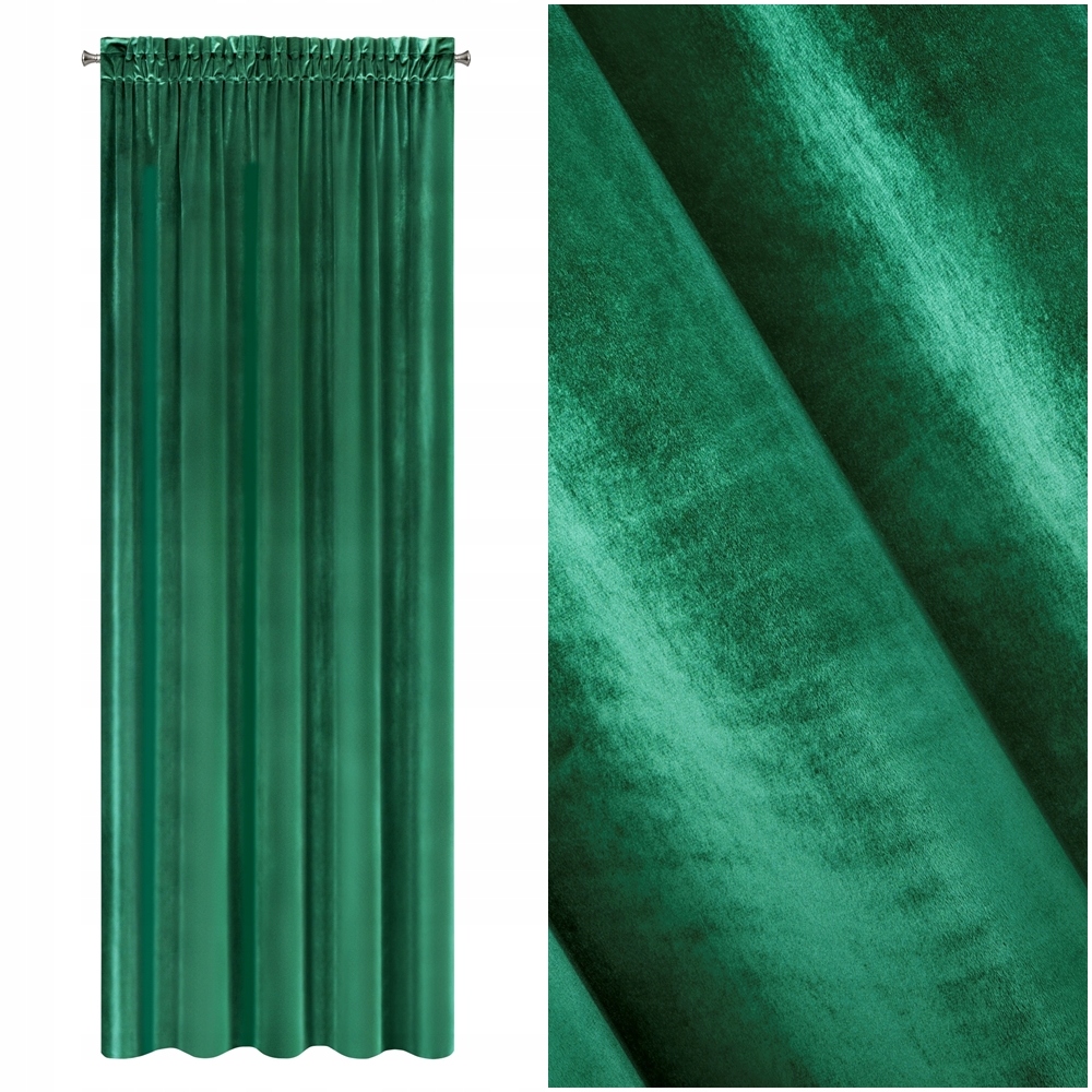 

Samanta Zasłona Welwet Zieleń 140X270 Taśma