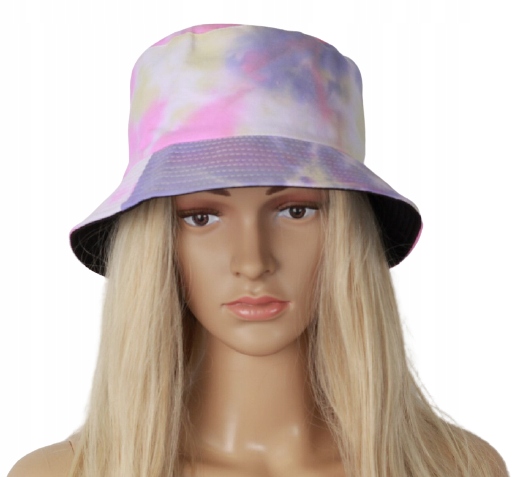 KAPELUSZ RYBACKI DWUSTRONNY BUCKET HAT RÓŻOWY