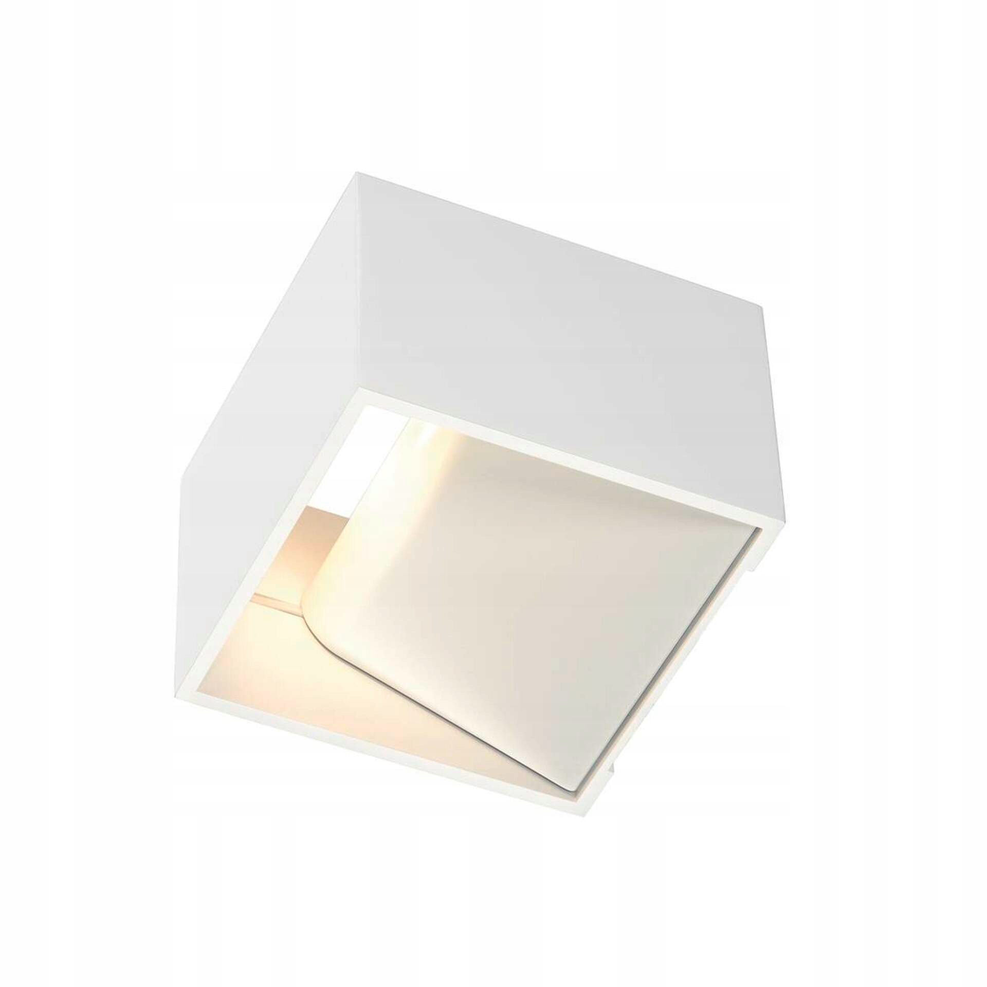 Nástenné Led svietidlo Slv Logs In biele 6W 3000K 440lm hranaté