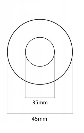 USZCZELKA FIBROWA 6/4" 45 mm 2 SZTUKI 1 1/2 Marka inna