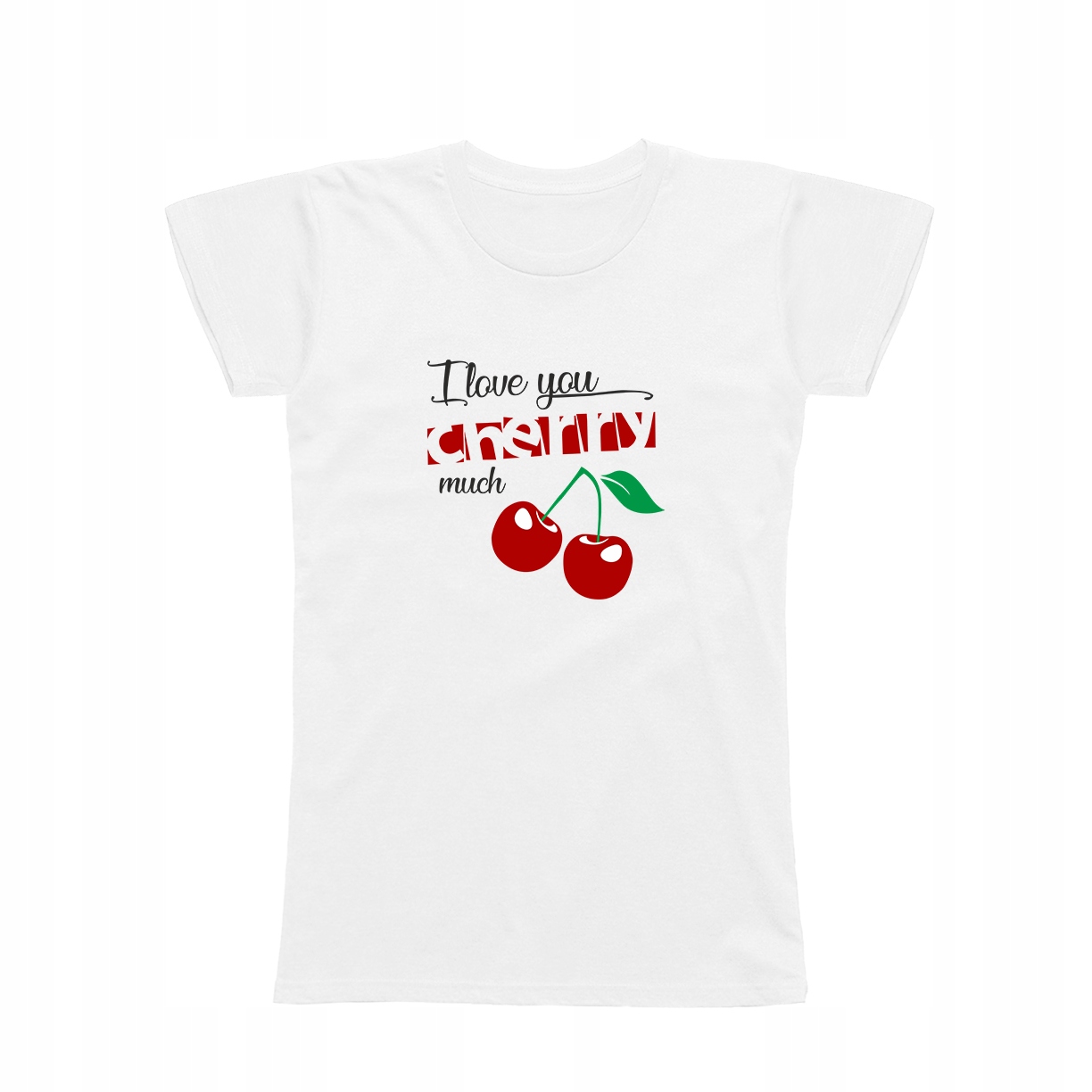 

S - Koszulka T-shirt I Love You Cherry Very Much
