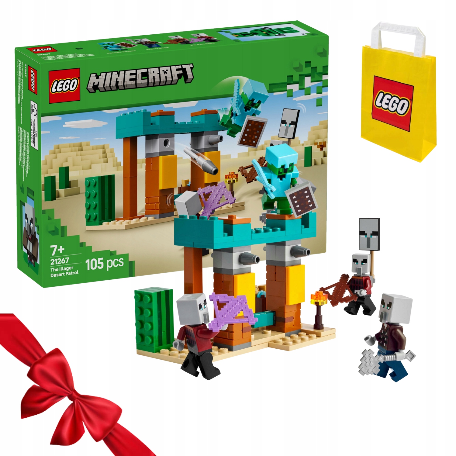 Zestaw Klocków Lego Minecraft Pustynny Patrol Złosadników 21267