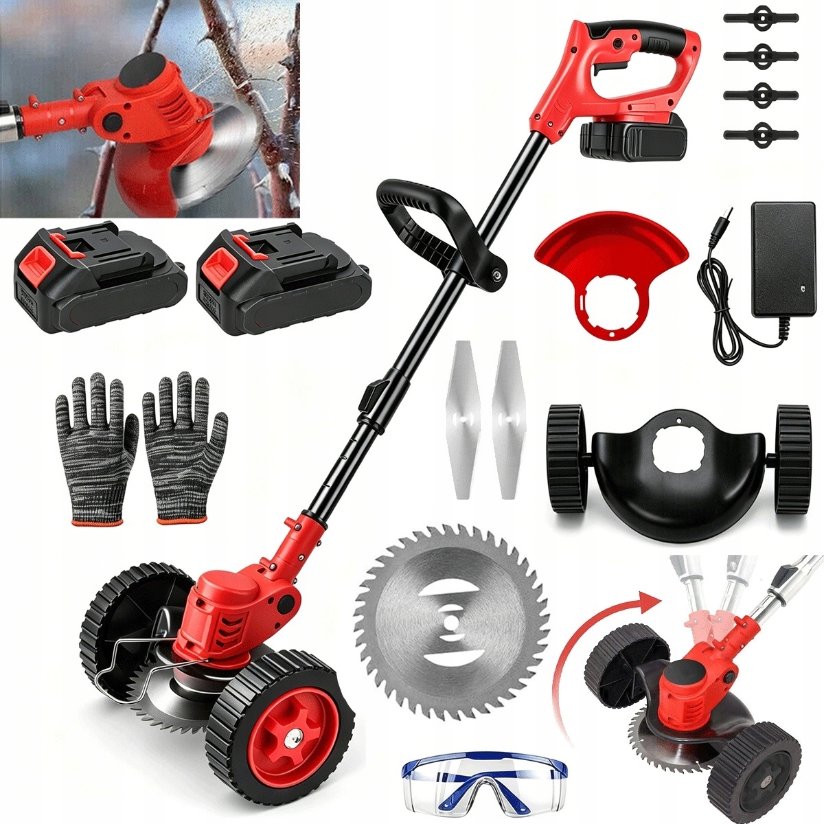 650W elektrický vyžínač s krytem proti odkapávání červený