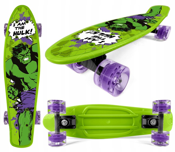 

Deskorolka Fiszka Deska Dla Dzieci Hulk Avengers