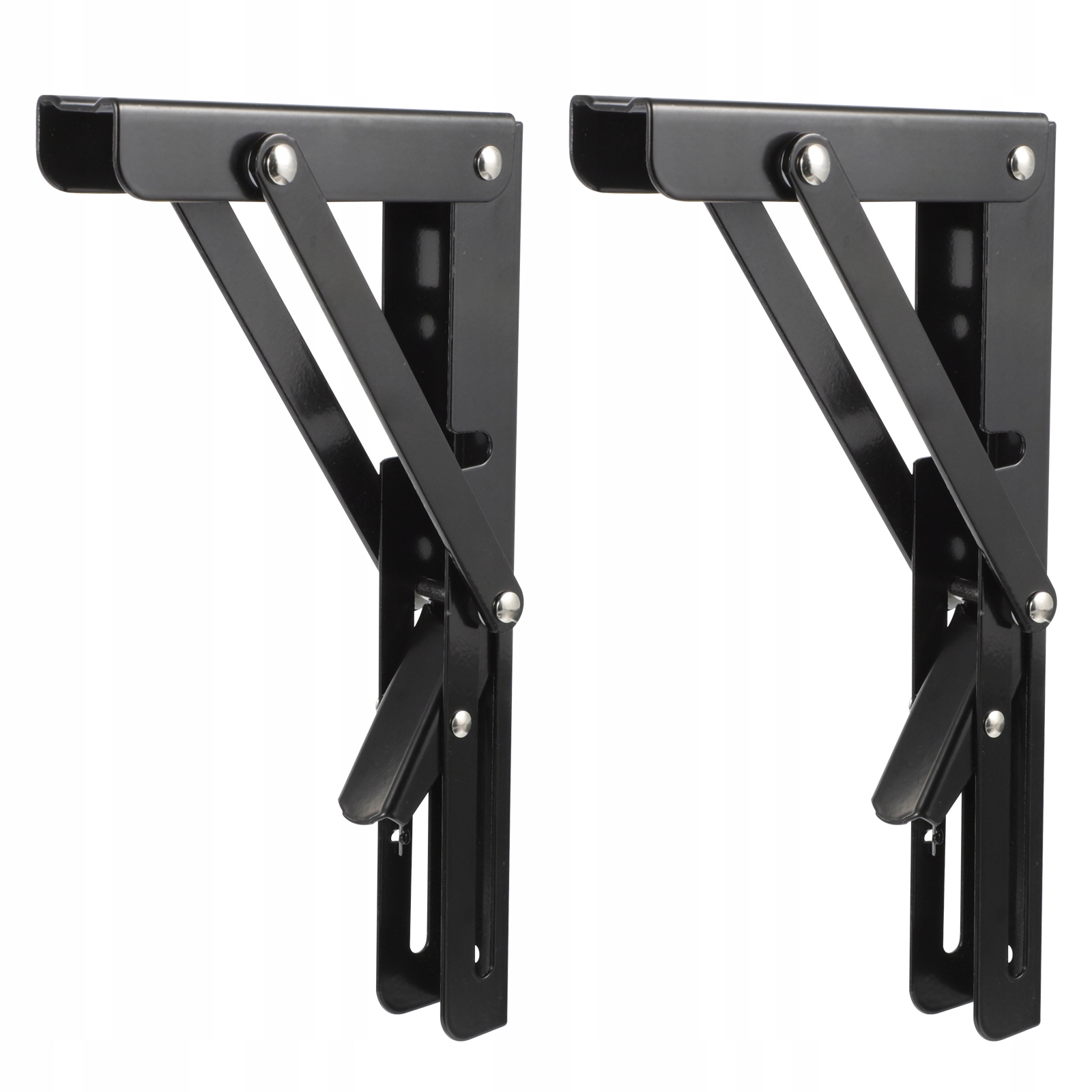 2 SZT. SKŁADANYCH WSPORNIKÓW PÓŁEK ZE STALI NIERDZEWNEJ