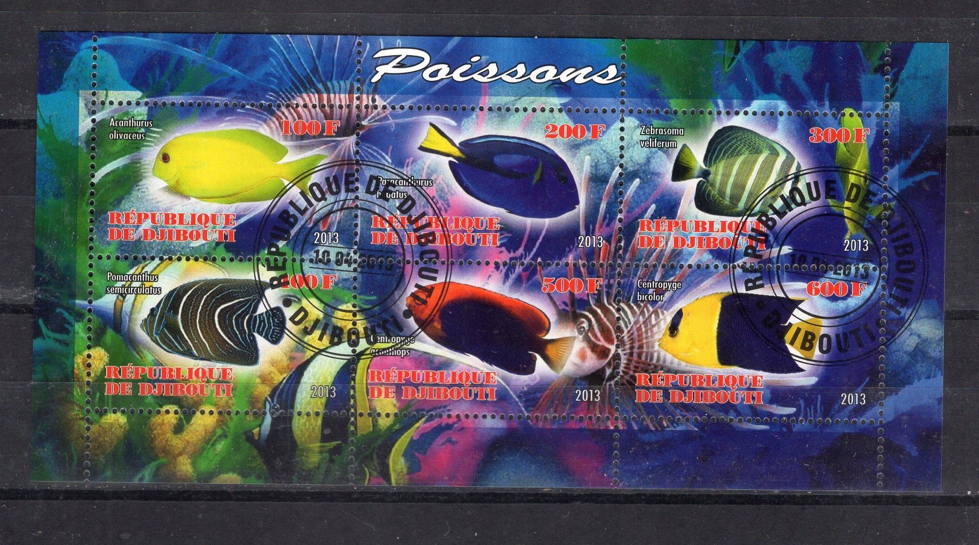 AT1479 Djibouti blok kas ryby