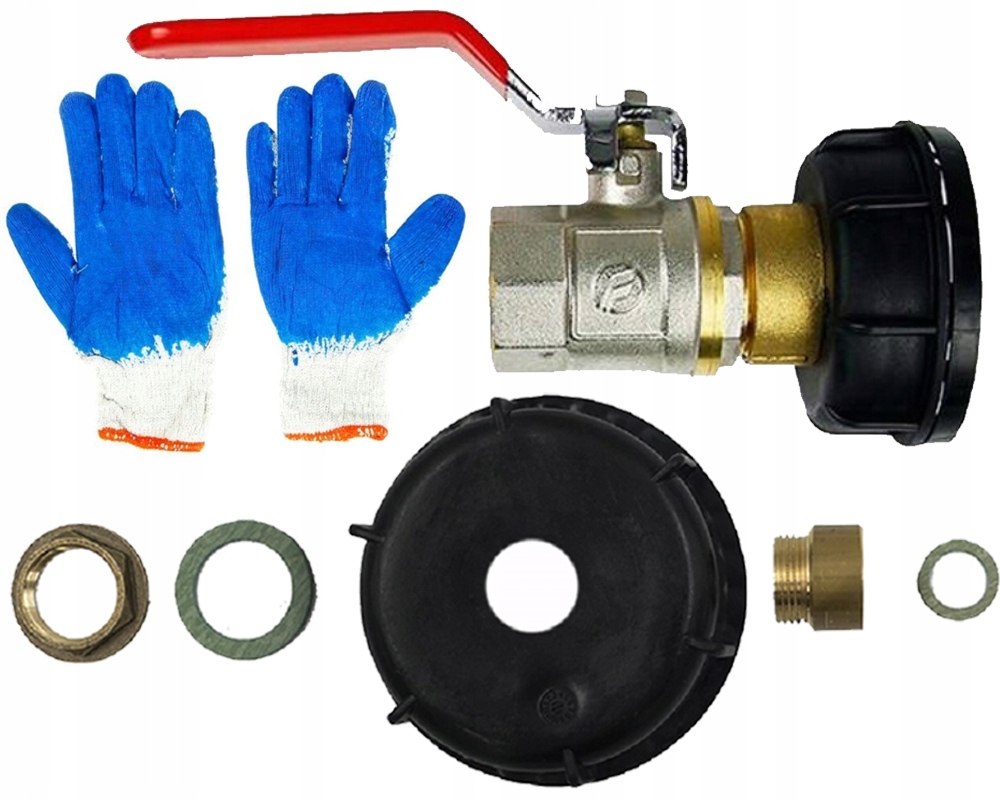 

Zawór adapter kran 1 Cal Zbiornik Mauzer 1000L Ibc