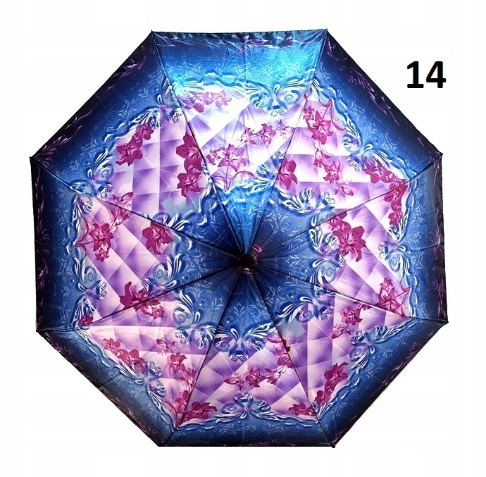 PARASOLKA AUTOMAT 10 RAMION KWIATY Kolor wielokolorowy