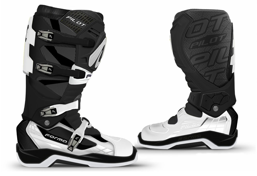 Buty cros quad Forma PILOT BLACK/WHITE 46 Typ Cross / Enduro