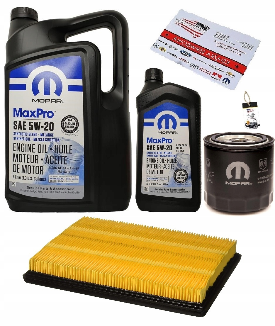 MOPAR 5W20 + FILTRY CHRYSLER 300 2,7 05-07