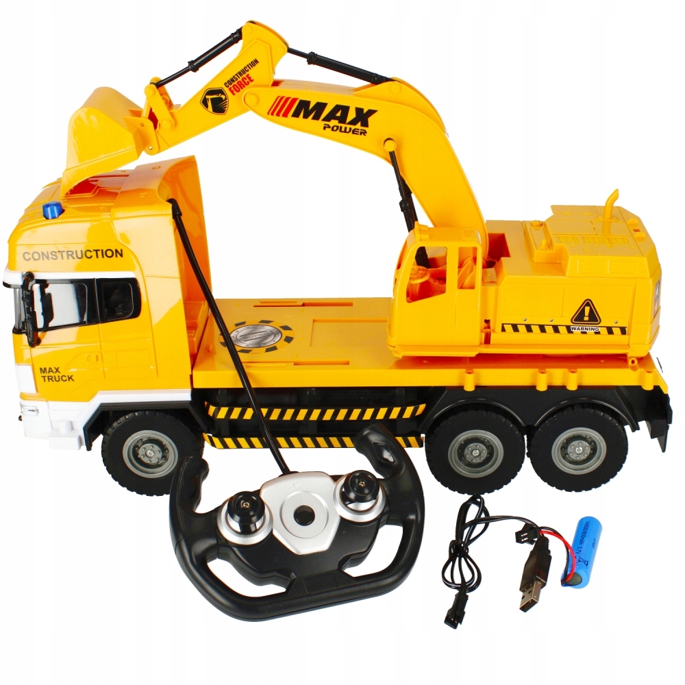 Koparka BUDOWLANA dla chłopaka NA RADIO Pojazd