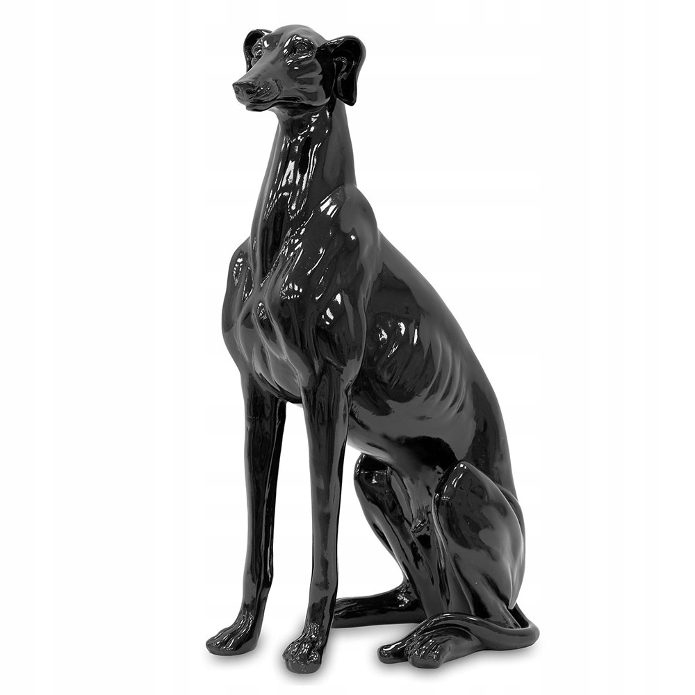 FIGURKA PIES CHART CZARNY 40cm POŁYSK PSA