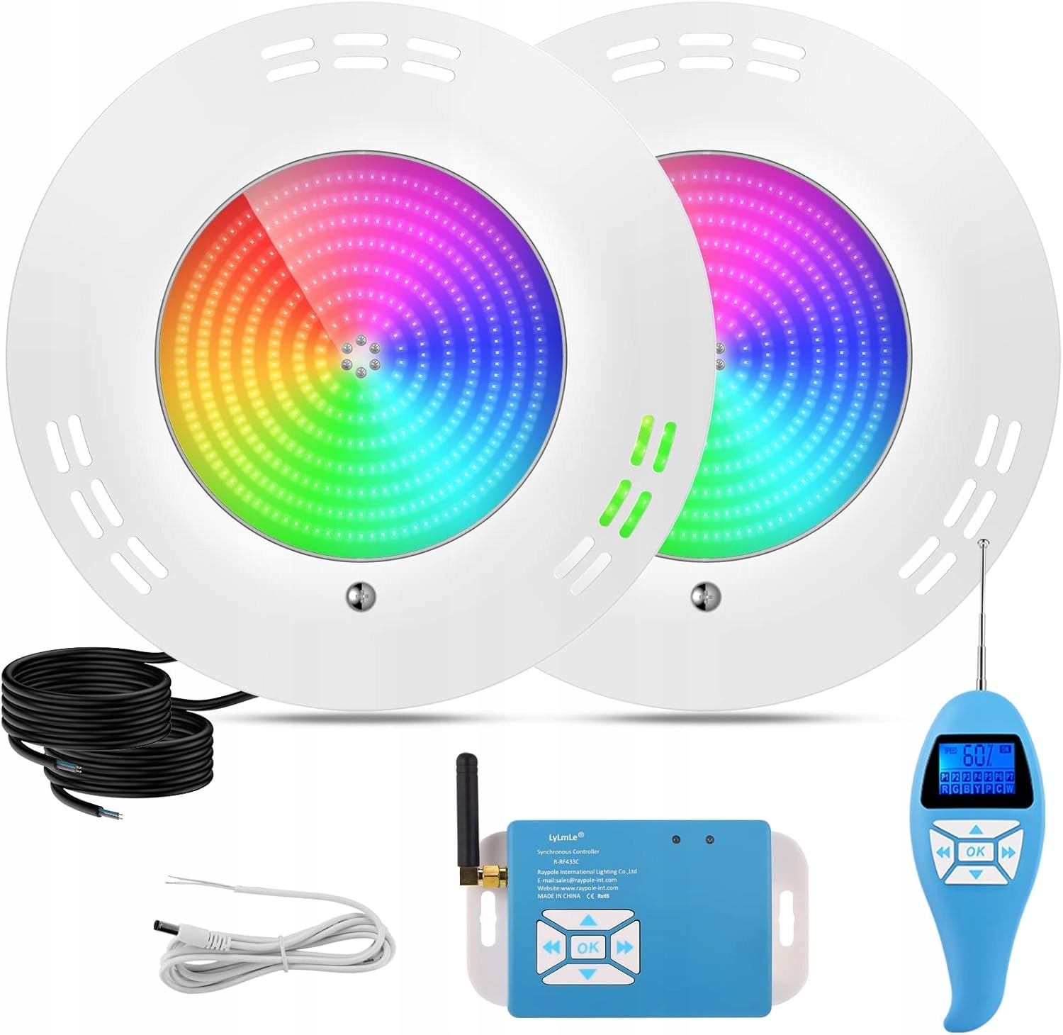 LyLmLe oświetlenie basenowe Led Ultra-płaskie 35W Rgb M127