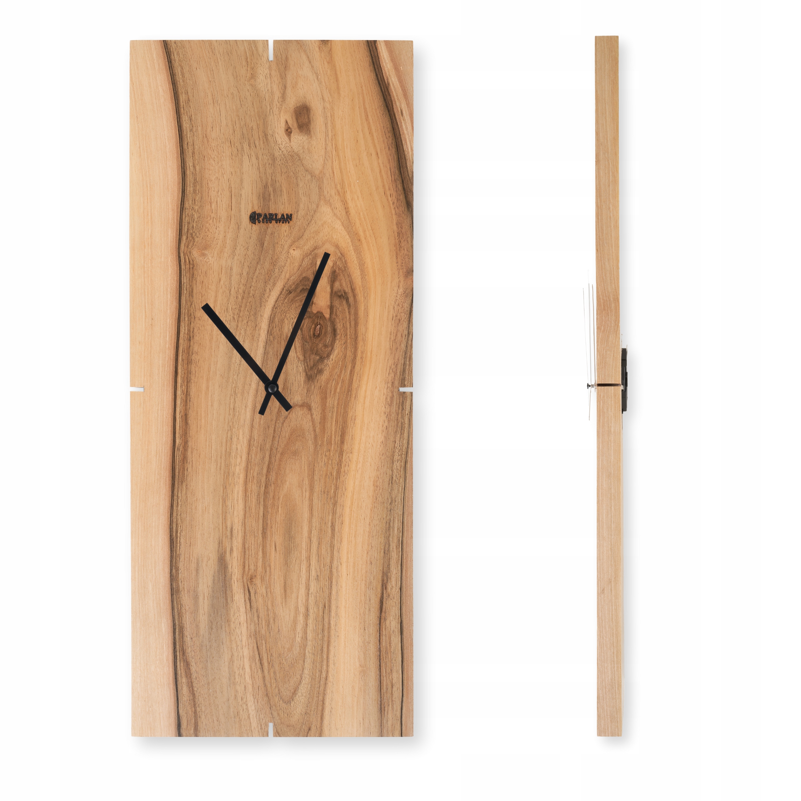 Zegary Ścienne z Drewna Duże 50 cm Wyjątkowe Solidne Lite Loft Retro Parlan