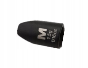 Ciężarek wolframowy Mustad Worm TitanX Black 7g