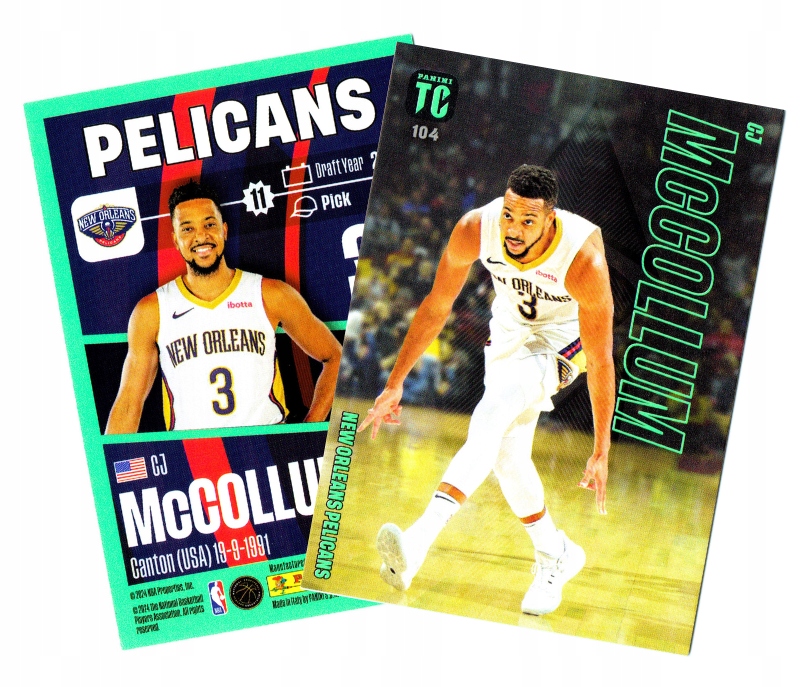 Panini Top Class Nba 2024 Team Mate 104 Cj Mccollum New Orleans Pelicans