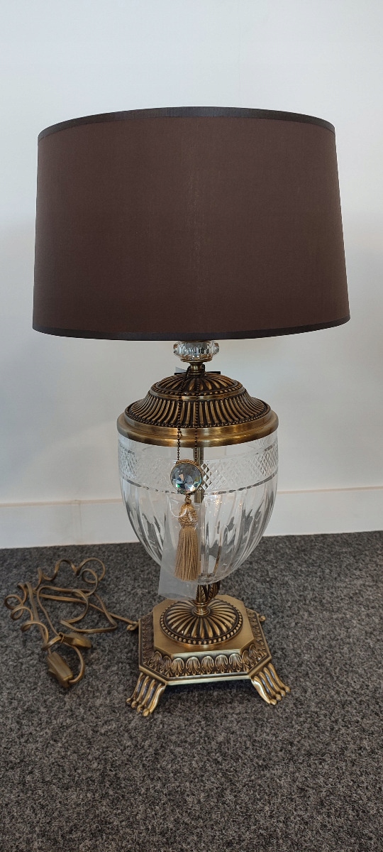 Kutek Esti EST-LG-1(P) Klasyczna lampa stołowa z abażurem