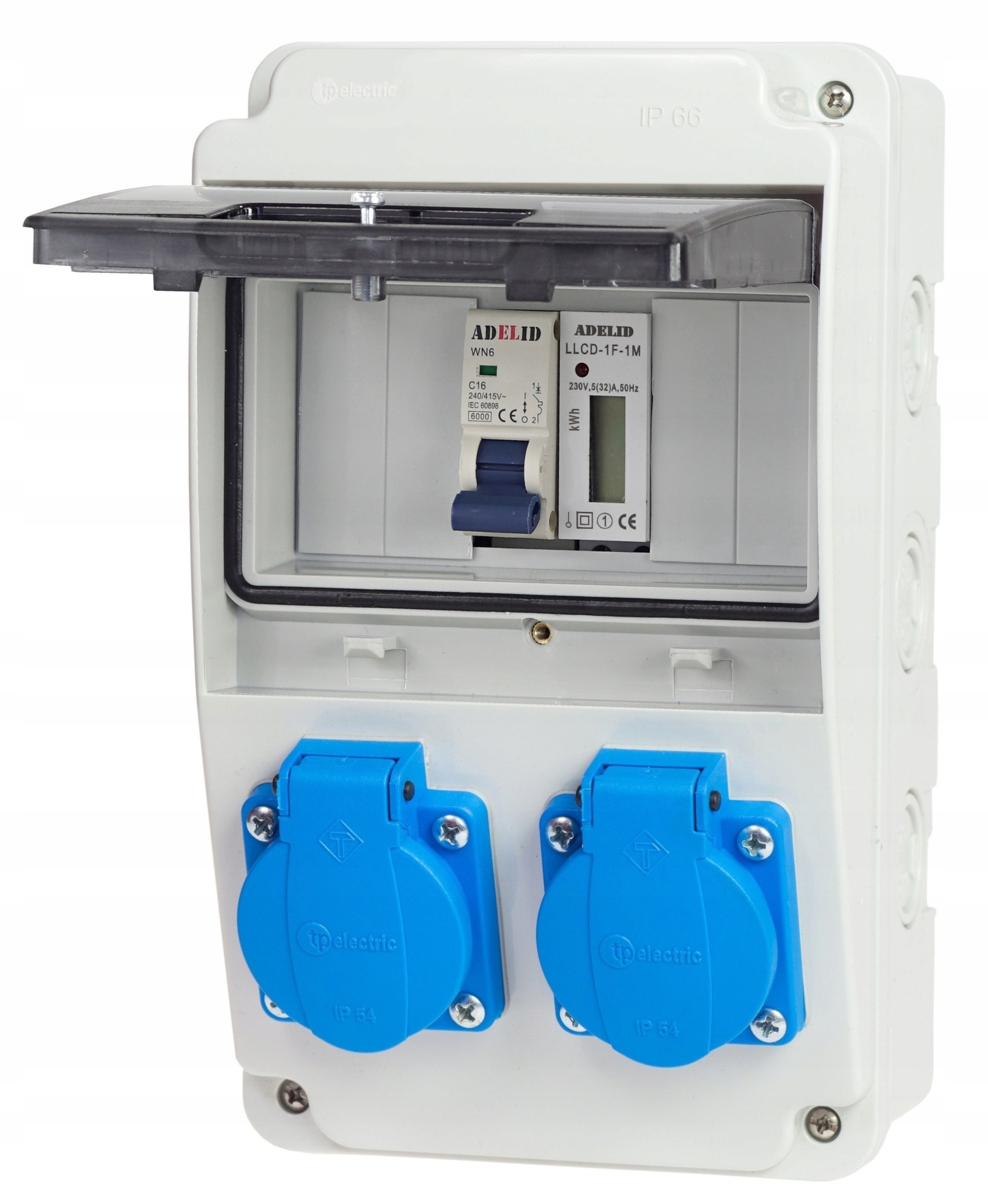 Rozdzielnica Ogrodowa Zabezpieczona Licznik 2X230V