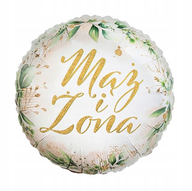 

Balon na Ślub wesele Mąż Żona
