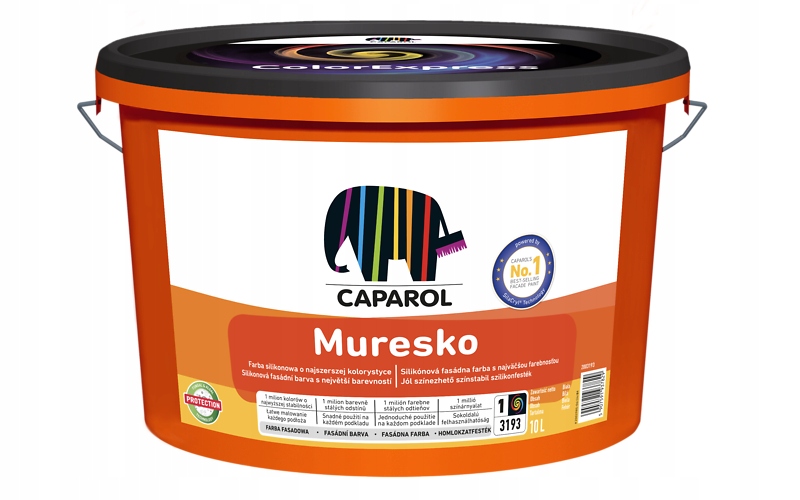 Caparol Muresko Farba Elewacyjna Silikonowa Fasadowa Hydrofobowa 10L