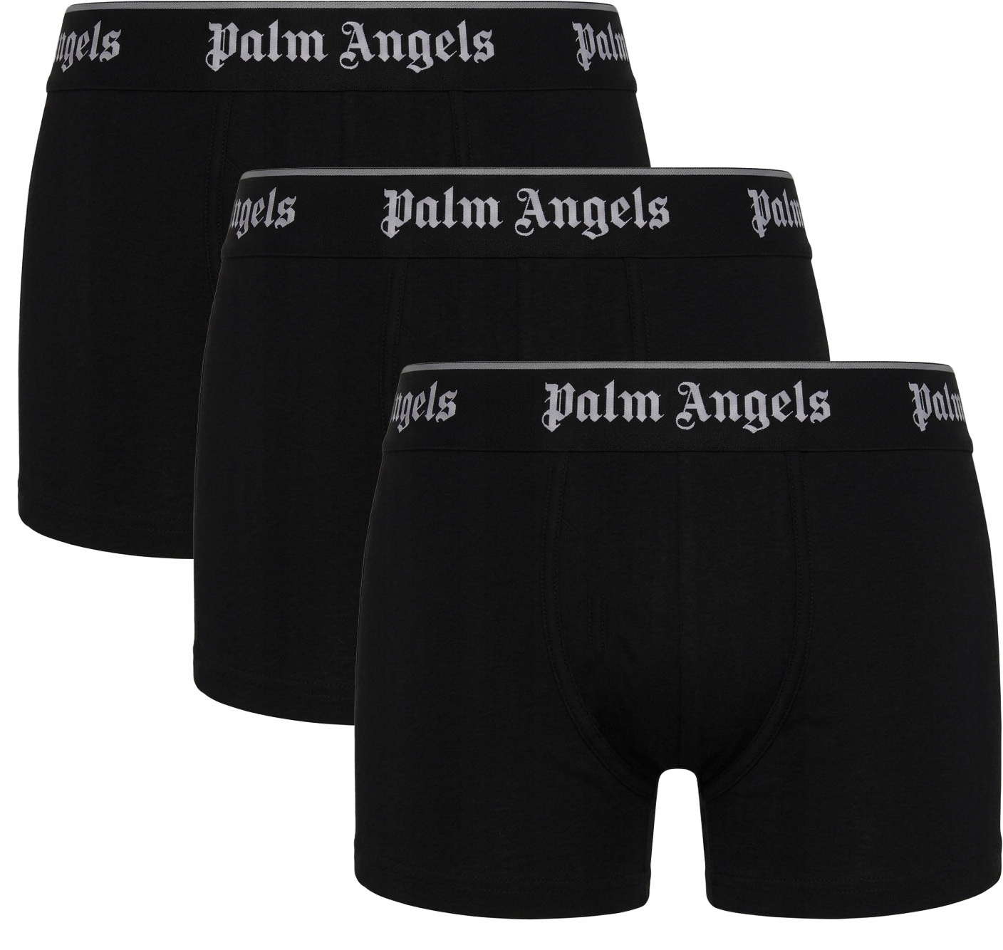 Palm Angels Pánské Boxerky 3-PACK bavlněné černé slipy sada pohodlná