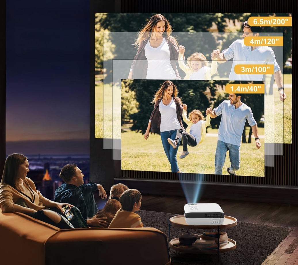 PROJEKTOR RZUTNIK 4K 9500LM KINO DOMOWE LED BLUETOOTH 5.1 TOPVISION + EKRAN Marka inna