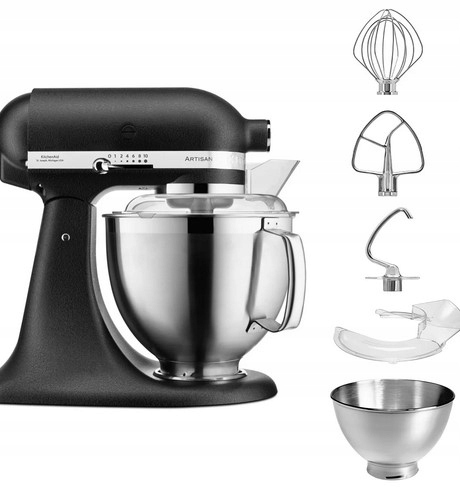 Mikser robot kuchenny KitchenAid Artisan 4,8L 5KSM185PSEBK żeliwny