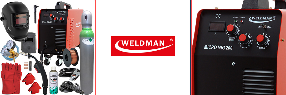 MIGOMAT MIG 200 IGBT MMA spawarka 200A Weldman Kod producenta WELDMAN MICRO MIG 200 XRSx