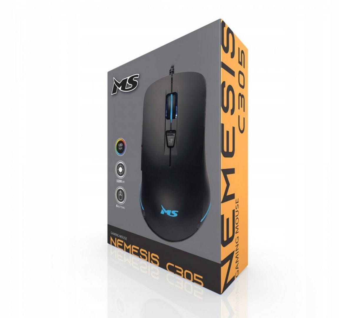 MYSZ MS NEMESIS C305 3200DPI 6P LED GAMING — 11