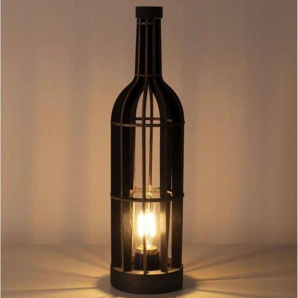 LAMPA LED STOŁOWA BUTELKA WINA LAMPKA LOFT VINTAGE DO MONTAŻU DIY E27 35cm Marka Skandynawski Dom