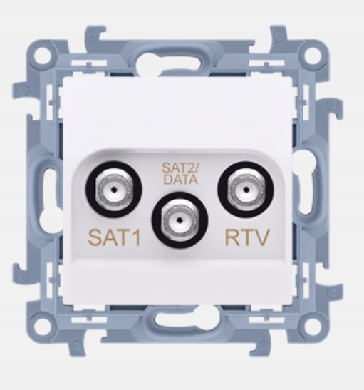 

Simon 10 gniazdo antenowe Sat-sat-rtv CASK2F.01/11