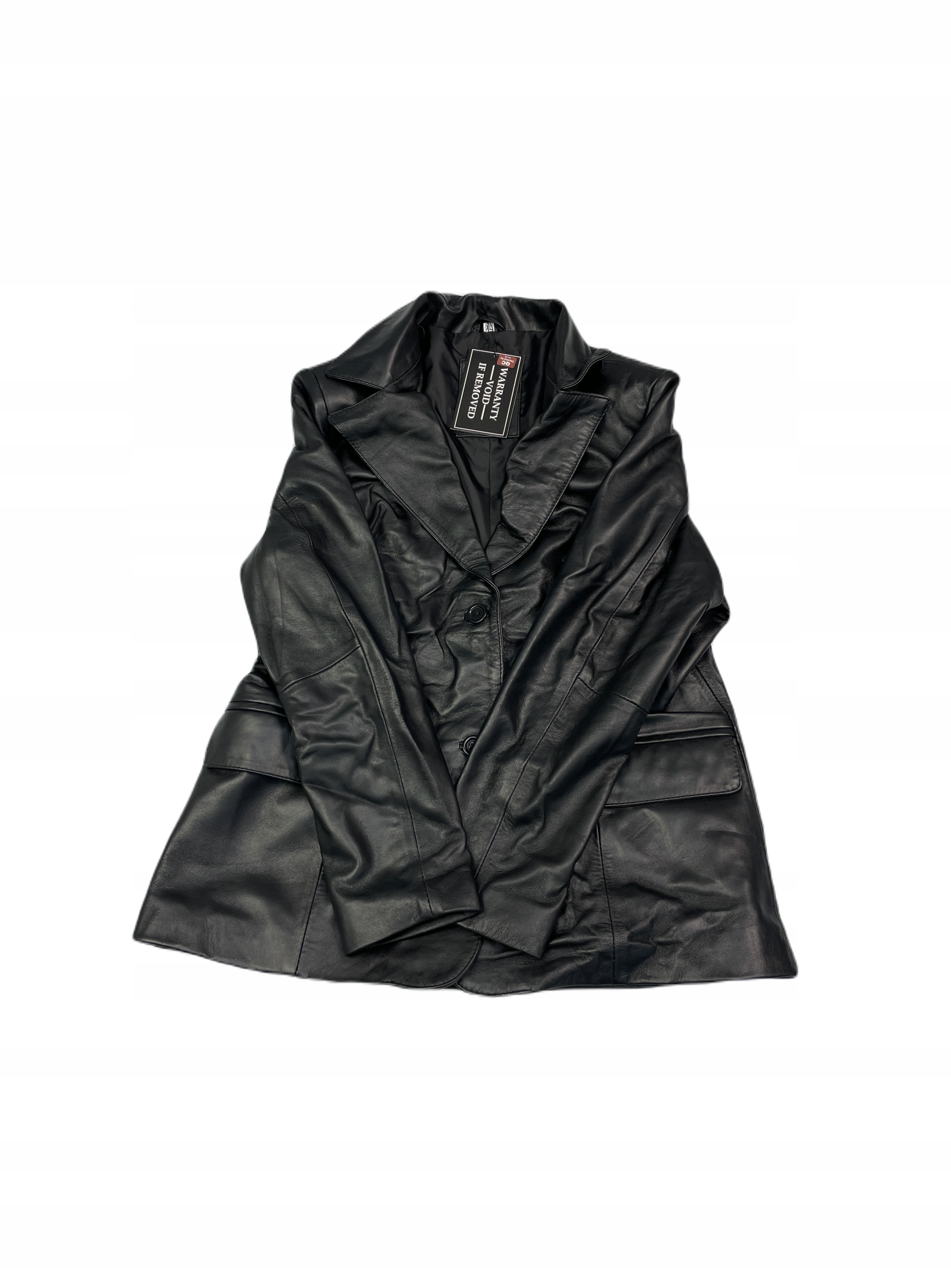 Černá kožená pánská bunda Real Leather XL