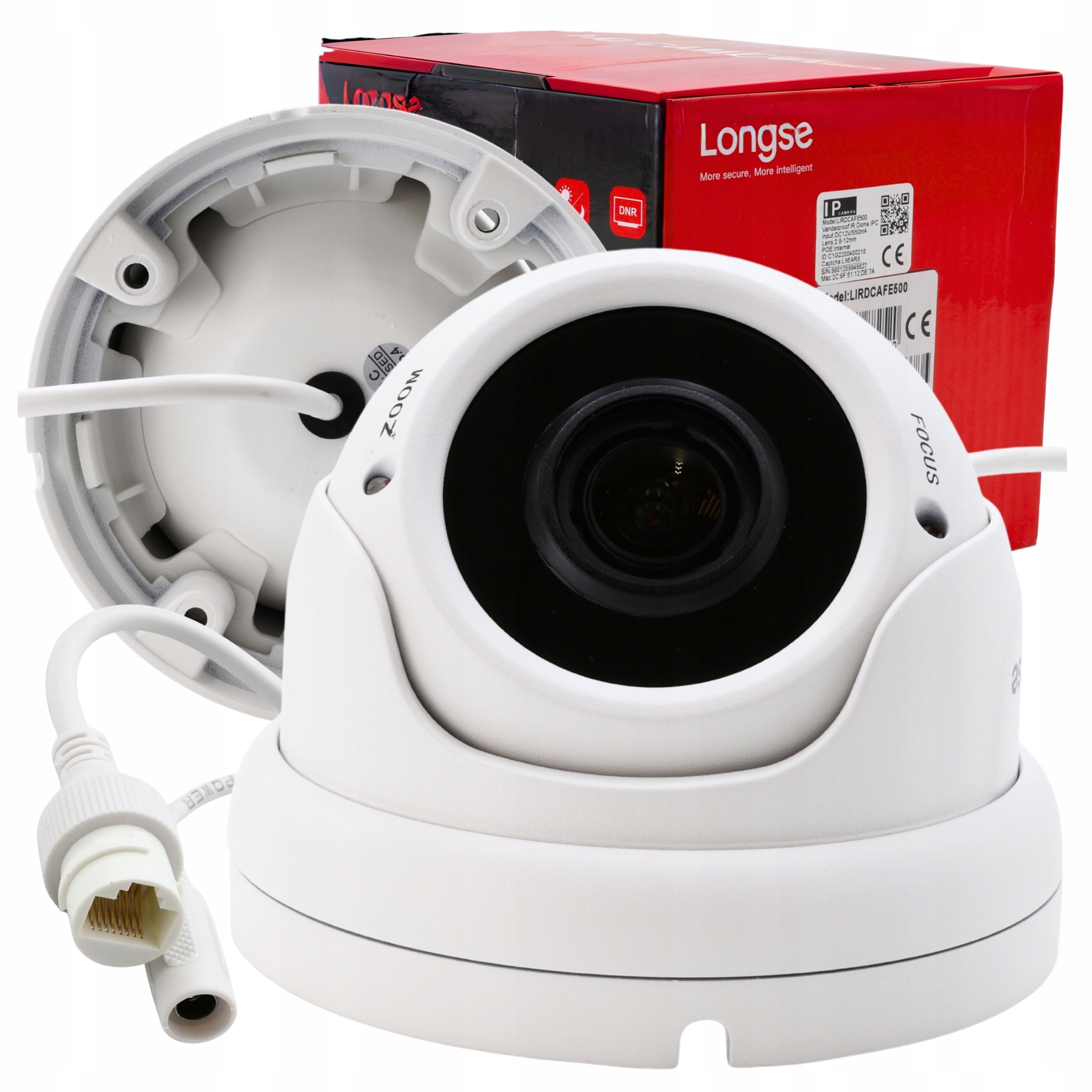 Kopulová Ip PoE kamera Longse LIRDCAFE500 5Mpx Full Hd 2.8-12 mm Ir 30 m IP67