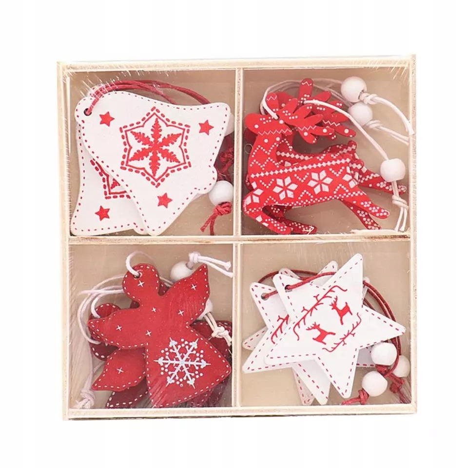 

Drewniane ozdoby zawieszki bombki na choinkę