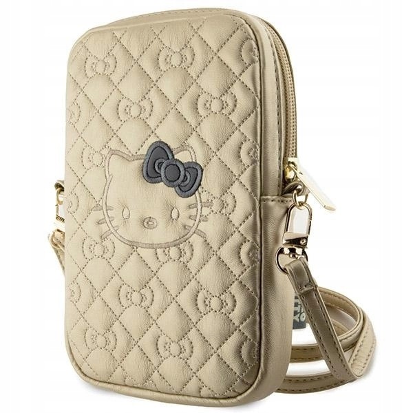 Hello Kitty Kabelka Hkpbpekhbp zlatá/zlatá Quilted Bows Strap