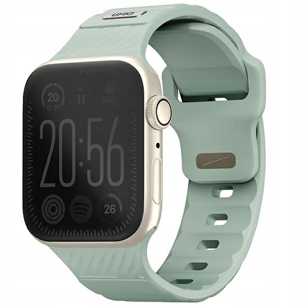 Řemínek Uniq Stride pro Apple Watch Series 38/40/41mm, Fkm pryžový, mátový