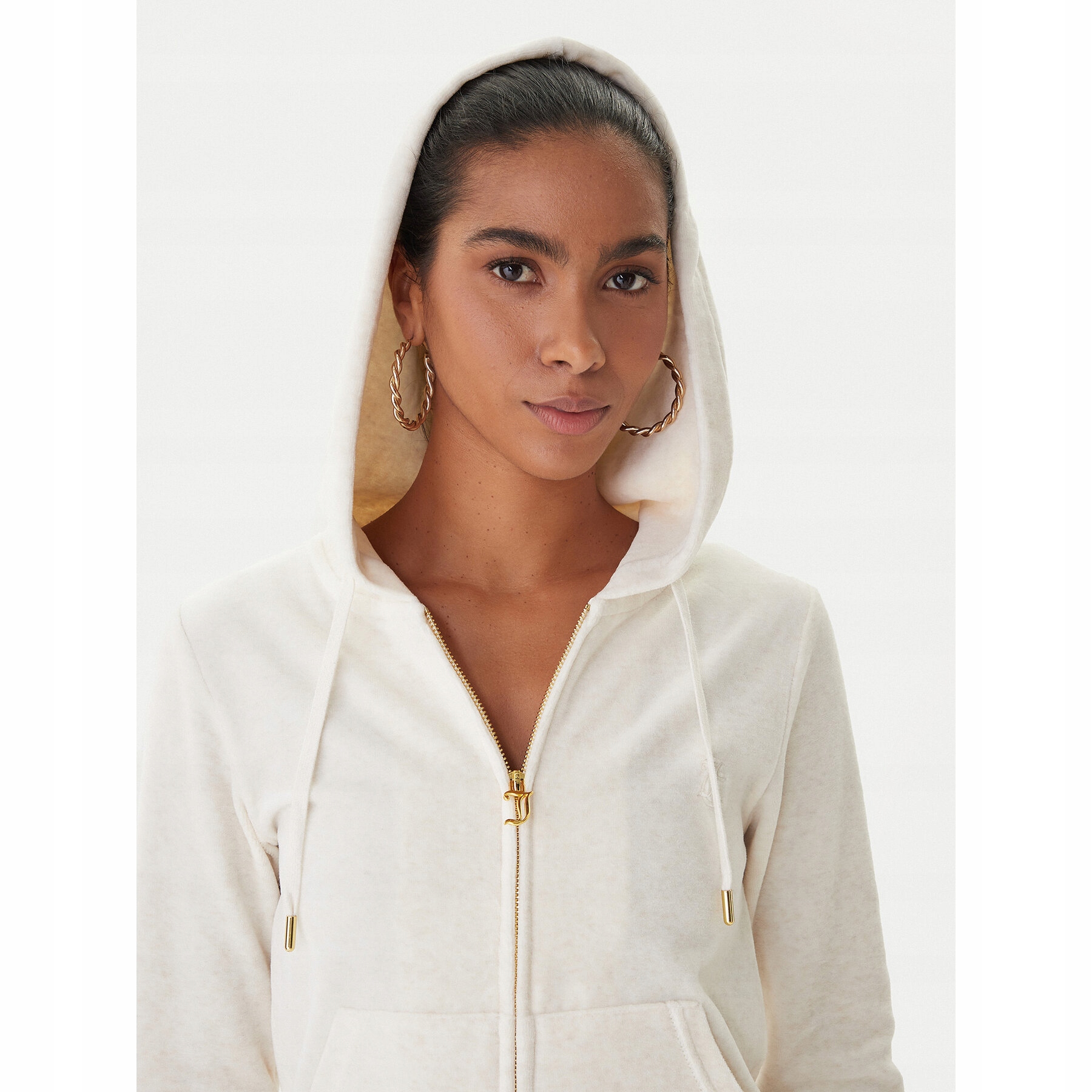Juicy Couture Damskie Bluza Beżowy