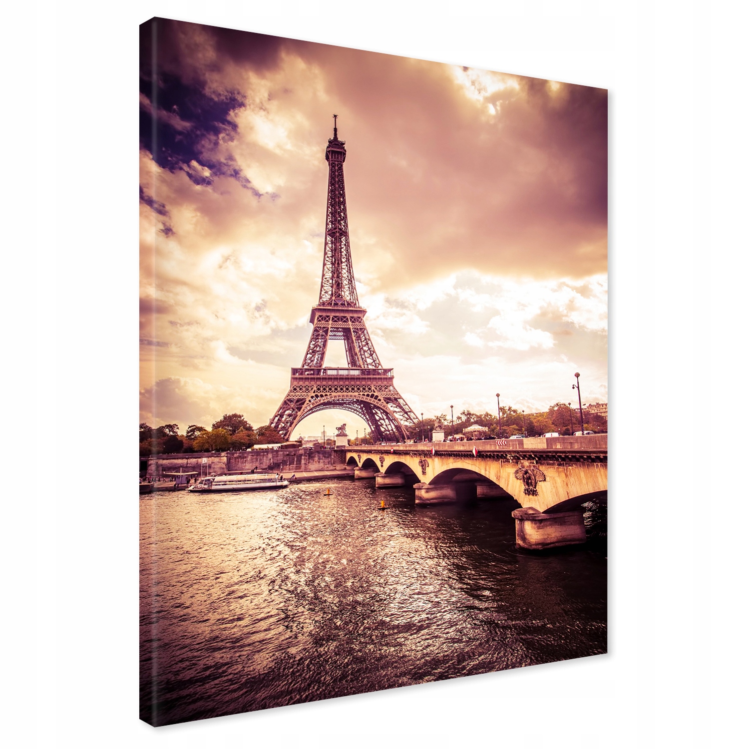 

Obraz na płótnie Eiffla Paryż 80x120