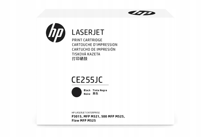 Černý toner Hp LaserJet P3015 (55JC CE255JC) kompatibilní s CE255X