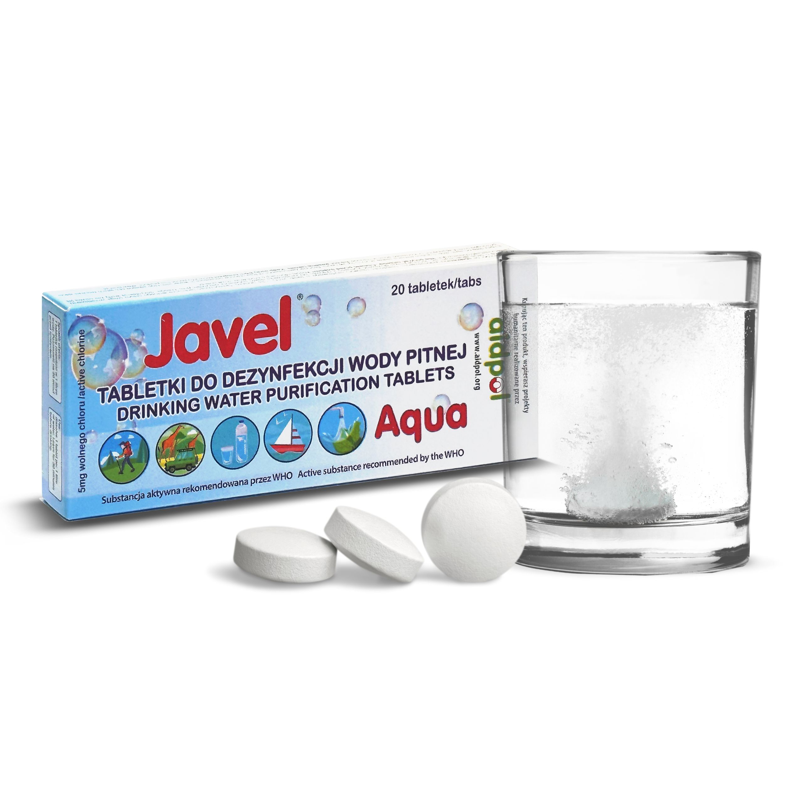 Tabletki do uzdatniania wody pitnej 5w1 JAVEL x20