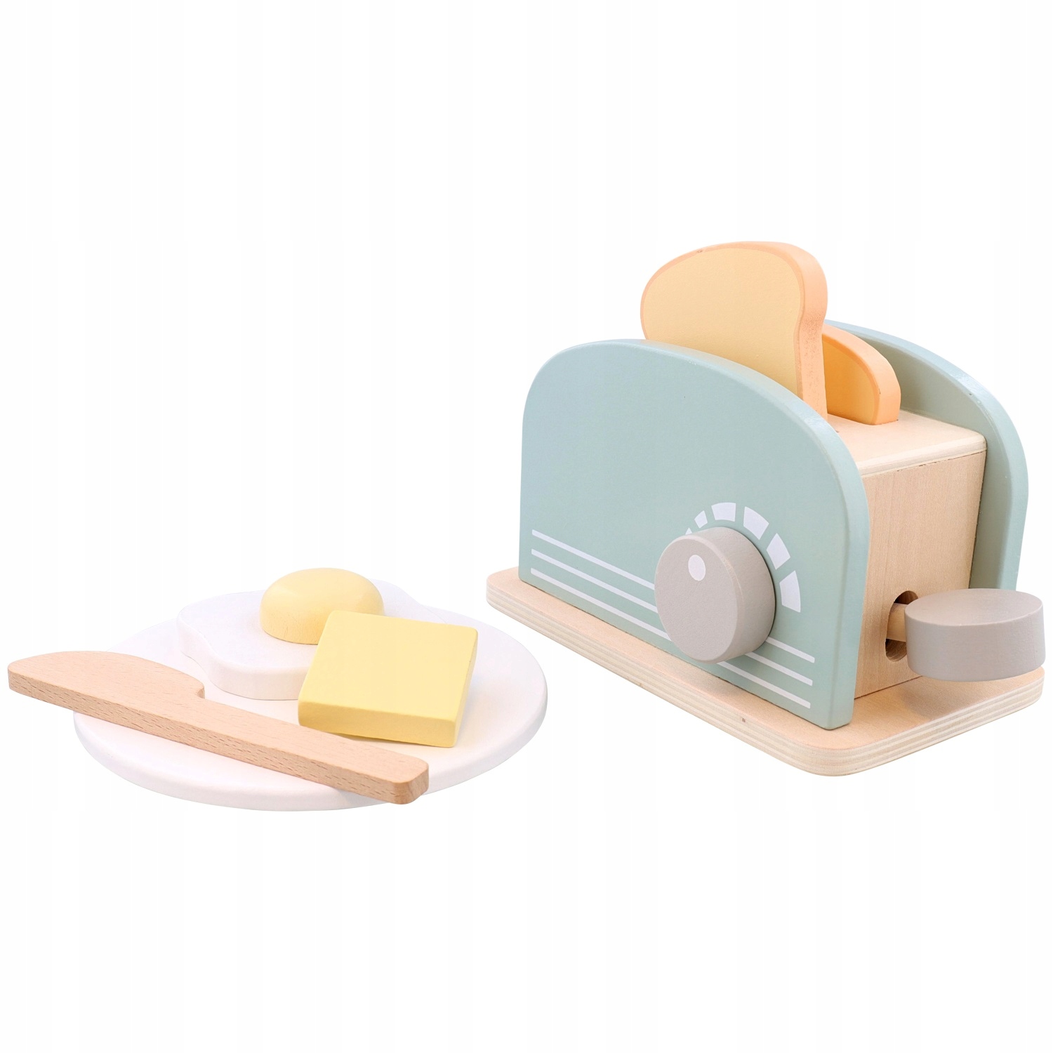 Detské spotrebiče Drevený toaster pre deti Mint obmedzený mm