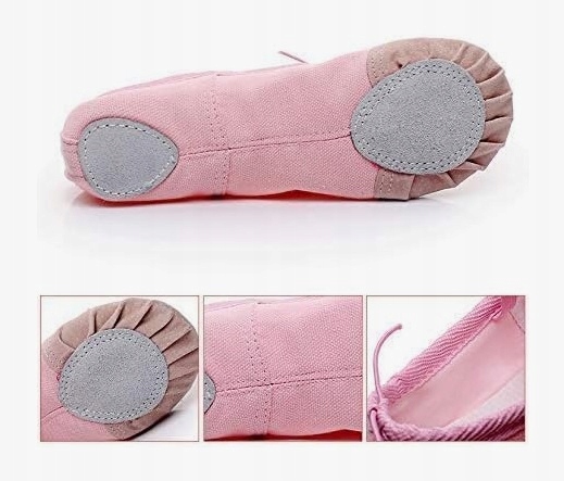 Baletki Balerinki do Tańca Balet Kolory r.41 Róż Marka ASIS