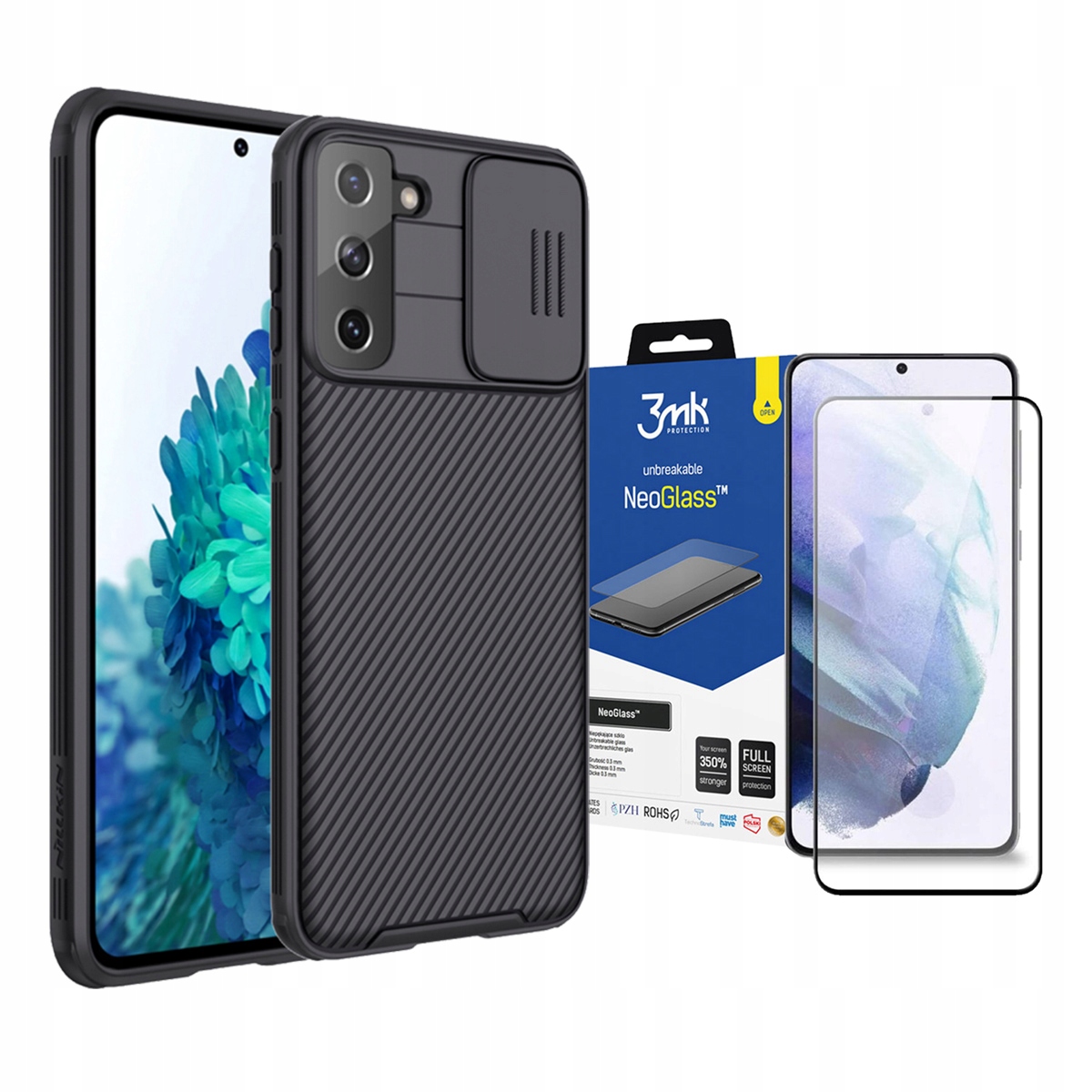 

Nillkin Etui Do Galaxy S21+ Plus + Szkło 3MK Neo