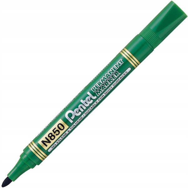 

Marker permanentny N850 Pentel okrągły zielony